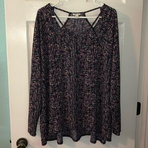 Cato plus size long sleeve airy and light blouse